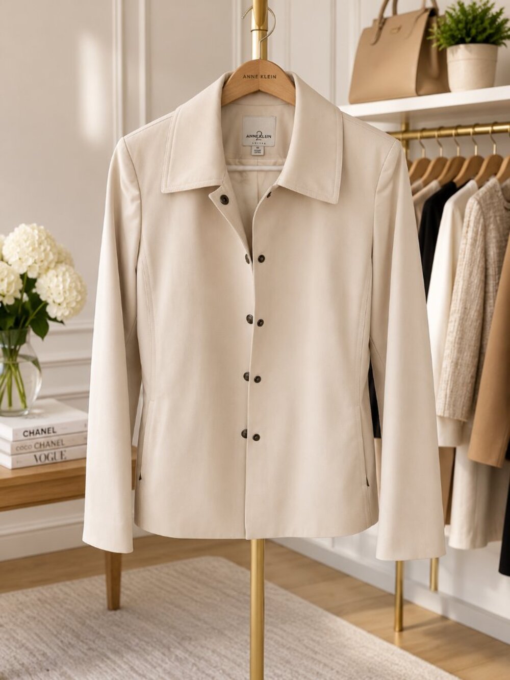 Anne Klein Suits Tailored Jacket – Women's Size 4 – Ivory/Cream – Fully Lined